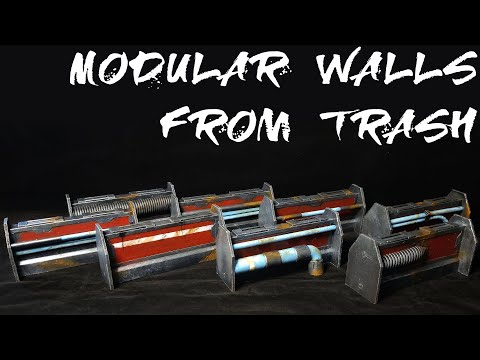 Terrain Tutorial - Modular Walls From Trash - Warhammer 40K, Kill Team, Necromunda