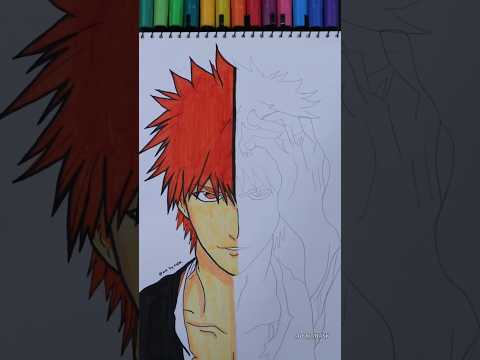 Ichigo Kurosaki drawing p-1 #ichigo #anime #shorts