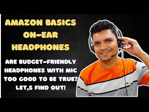 Amazon Basics Wired On-Ear Headphones Review | Mic & Noise Cancellation