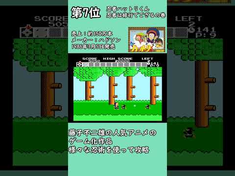 ファミコンアクションゲーム 売上TOP10 #shorts