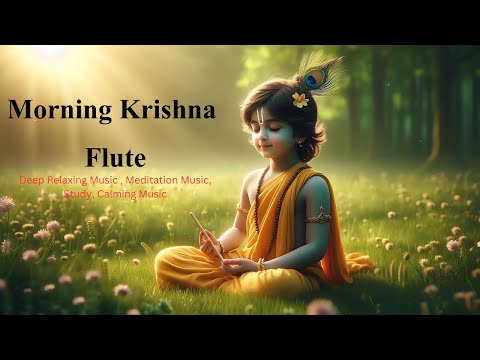 Krishna's Flute: Relaxing Morning Music Deep Relaxing , Meditation Music, Study, Calming Music