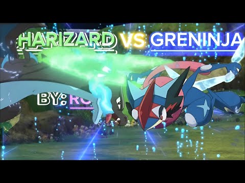 👿ASH VS ALAIN😈                                  {GRENINJA VS CHARIZARD}⚔️  EDIT🎬