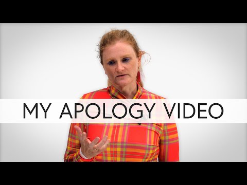 My apology video...