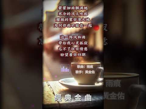 【黃金佑~雨痕】懷舊老歌推薦 | 經典老歌 | Best Old Songs of Wong Kim Yuu