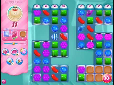 Candy Crush Saga Level 18185 - NO BOOSTERS | SKILLGAMING ✔️