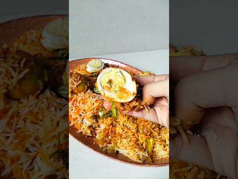 Egg Dum Biryani || Egg Biryani Recipe 🤤😍 #youtubeshorts #viralvideo #shortsvideo