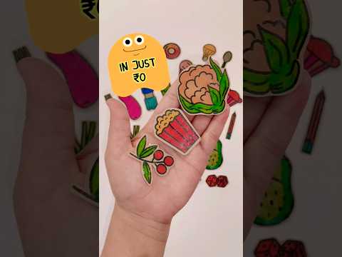 Make your own Stickers in ₹0 🤓🌈 Very Easy 😜 easy paper craft #shorts