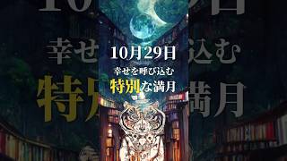 10月29日は幸せを呼び込む特別な満月