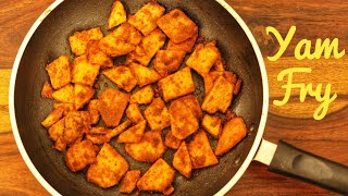 Yam fry/ karunai kizhangu fry/ Yummy Tummy Rohini's Kitchen