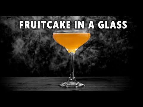 The Only Fruitcake Everyone Loves, The Fruitcake In A Glass Cocktail