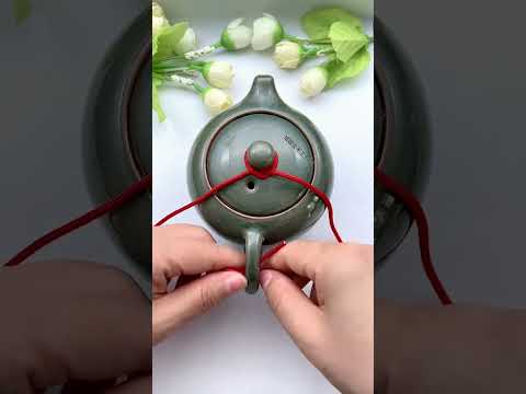 How to tie a teapot rope so it won't fall off again Rope weaving skills sharing Tips for knottin