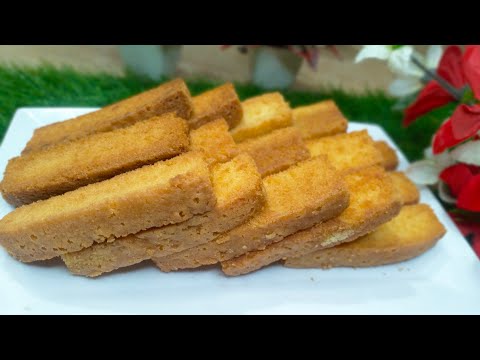 Crispy & yummy Cake Rusks recipe #cakerusks #delicieux2018 خستہ اور مزیدار کیک رسک