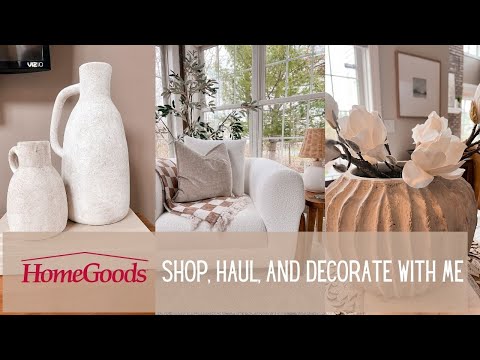 HOMEGOODS DECORATE WITH ME | SHOP, HAUL AND SIMPLE DECORATING IDEAS