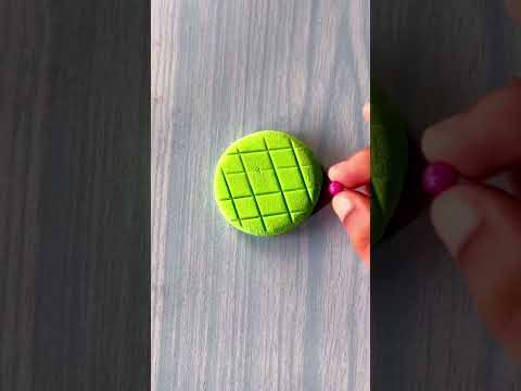 DIY  making polymer clay biscuit #diy #miniature #shorts #trendingshorts