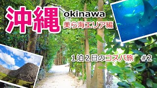 【沖縄旅行vlog】１泊２日でもこんなに回れる!！美ら海エリア観光編［沖縄の旅＃２］