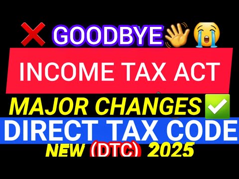 New Direct Tax Code 2025 Brings Simple Taxation System Of India  | Income Tax Act |