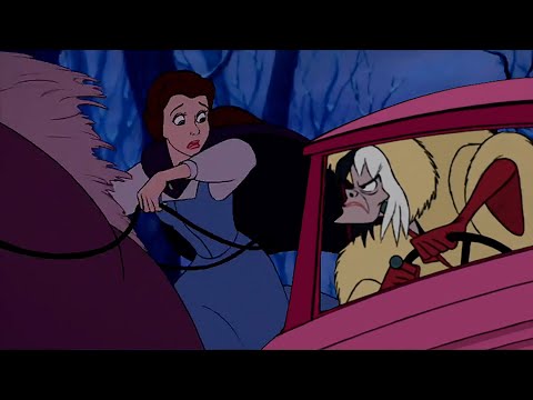 Cruella chases Belle / Disney Crossover