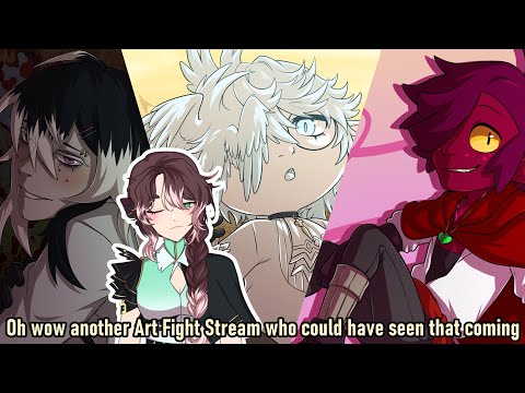 THREE art fight attacks in one stream? Wowee - Stream Archive