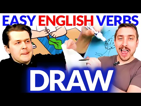 DRAW 🖼🖊 Learn English Verbs | English Comprehensible Input Easy Beginner Lesson