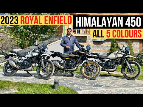 2023 Royal Enfield Himalayan 450 All 5 Colours Walkaround - Four New Colours