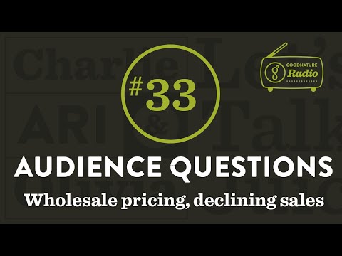 Audience Questions - Pricing juice for wholesale, turning around declining sales