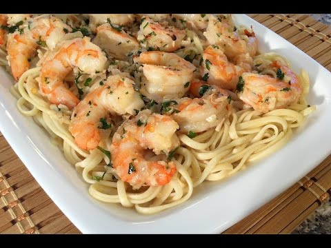 How To Make Shrimp Scampi-Linguine Pasta-Italian Food Recipes