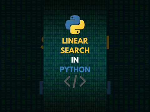 Linear Search In Python Made Simple - Learn In 30 Seconds! #python #linearsearch #learnpython #code