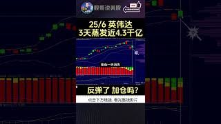 【英伟达3天蒸发近4.3千亿】反弹了，加仓吗？#nvda #英伟达 #nvdastock #semiconductor #特斯拉#特斯拉股票 #美股 #股哥说美股 #tesla #马斯克 #美股复盘