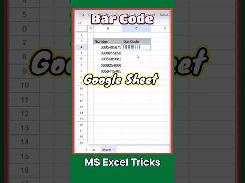 Google Sheets Baar Code Kaise bnate Hai | #shorts #short #excelshortcuts #itjob #tricks