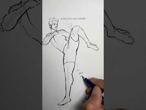 How to Get BETTER at DRAWING bodies!!🔥 -#shorts