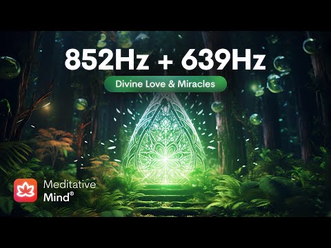 852Hz + 639Hz // MANIFEST LOVE and Miracles // Hang Drum + Harp + Gentle Rain // Activate Intuition