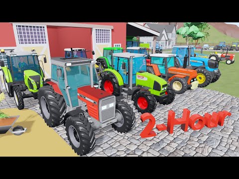 Colors Tractors and Colors Farm Machines - 2-Hour Compilation of the Year's Best Moments