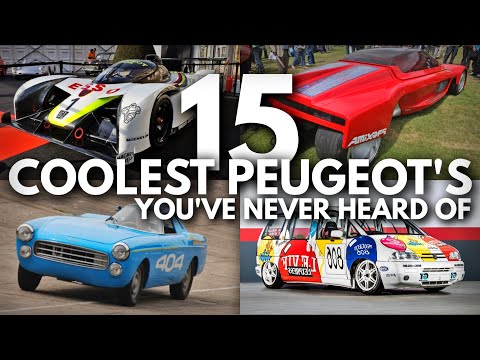 15 Coolest PEUGEOT's You've Never Heard of | Awesome Obscure Peugeots | Le Mans, F1, Concept Cars