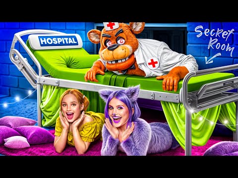 Spitalul Freddy Fazbear! Am construit o Cameră Secretă în Spital! V-ați Ascunselea Extrem cu FNaF!