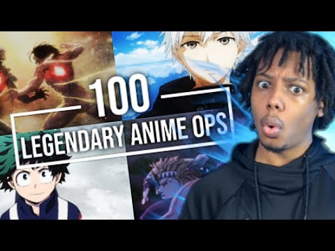 First Time Reaction To Top 100 LEGENDARY Anime Openings Ever