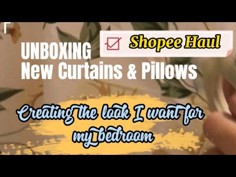 Unboxing Curtains & Pillows : Creating the look I want for my bedroom #haul  #shortvideo #short