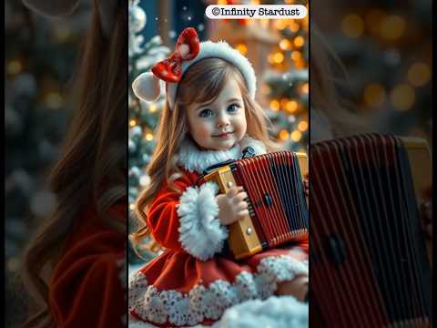 🥰Cute Little Girl’s playing Accordion#สาวน้อยน่ารักเล่นแอคคอร์เดียน,#christmasbaby,#christmas2024,