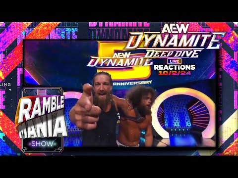 Dynamite Deep Dive Live (10/2/24) AEW Dynamite 5 Year Anniversary Live Reactions