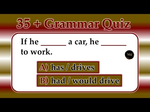 35 + English Quiz | Mixed English Grammar Quiz | English Grammar Tenses | No.1 Quality English