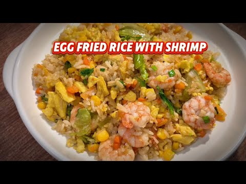 Egg Fried Rice with Shrimp #chineserecipie #recipe #easyrecipe #eggfriedrice #friedrice #rice