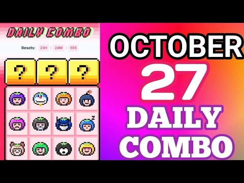 Ootober 27th Daily Combo Code Today Tomarket 🍅 Airdrop