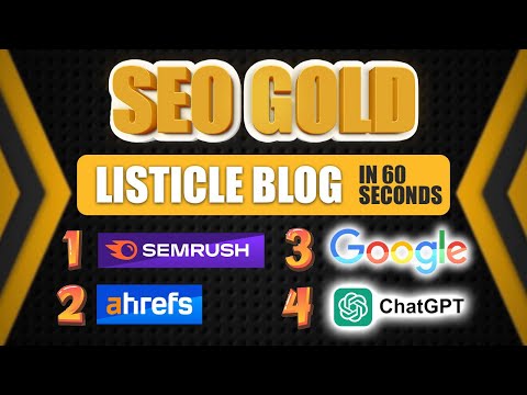 👨‍💻 How to Become an SEO Expert in 2023 | Write 60 Second Listicle Blogs With Prompt Engineering AI