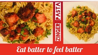 How to make zinger pasta | Quick Recipes | zinger Recipe With Pasta