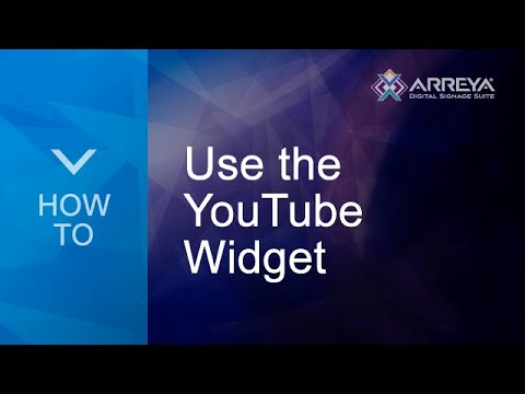 How To: Use the YouTube Widget