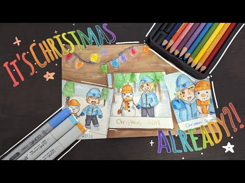 IT'S NOT CHRISTMAS YET!! ✨🎄| Entering a winter themed art contest! ❄⛄