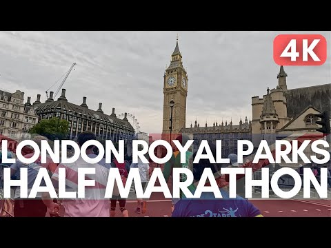 🏃‍♂️ 2024 London Royal Parks Half Marathon - Full Race - Virtual Treadmill Run [4K/60]