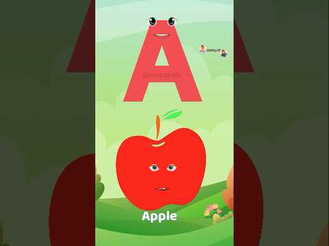 A for Apple 🍎 With 10 Words Fun #shorts #aforapple #apple