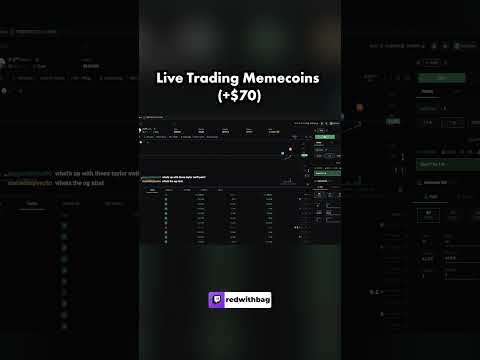 I Made $70 Trading Memecoins Live!