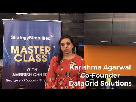 Ms. Karishma Agarwal, Director, DataGrid Solutions, at Business Scaling Up MasterClass®