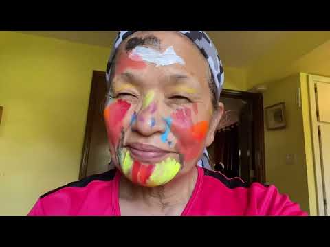 Asahi everyday life face paint 2024-6-11 あさひちゃんの日常　フェイスペイント